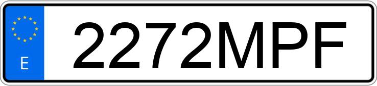 Numer rejestracyjny 2272MPF posiada PEUGEOT 208