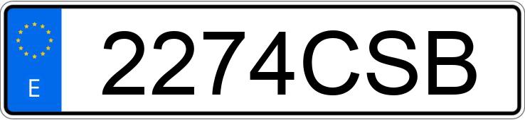 Numer rejestracyjny 2274CSB posiada SEAT LEON