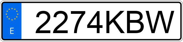 Numer rejestracyjny 2274KBW posiada CITROEN C3