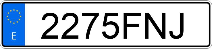 Numer rejestracyjny 2275FNJ posiada KIA SPORTAGE