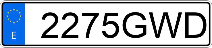 Numer rejestracyjny 2275GWD posiada HYUNDAI I30