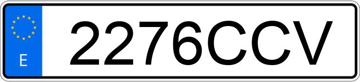 Numer rejestracyjny 2276CCV posiada SEAT IBIZA