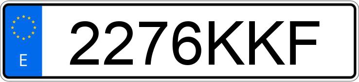 Numer rejestracyjny 2276KKF posiada CITROEN C-ELYSEE