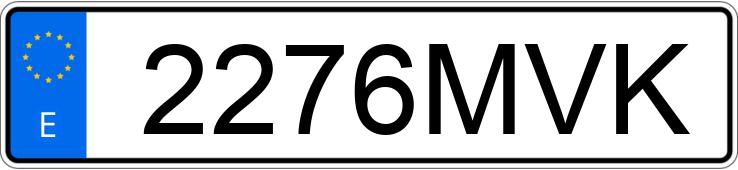 Numer rejestracyjny 2276MVK posiada AUDI Q6