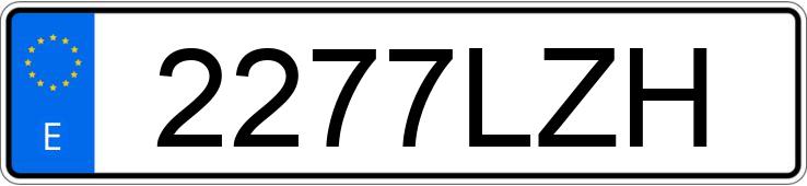 Numer rejestracyjny 2277LZH posiada FORD FIESTA