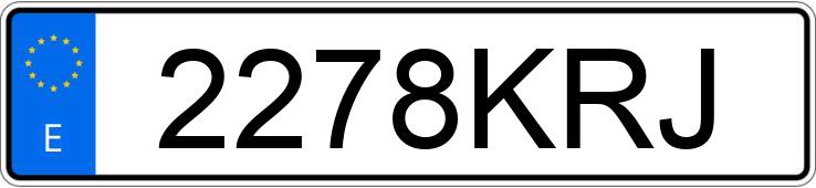 Numer rejestracyjny 2278KRJ posiada VOLKSWAGEN GOLF Numer rejestracyjny 2278KRJ posiada VOLKSWAGEN GOLF