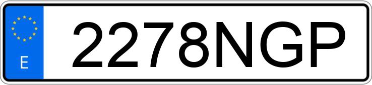 Numer rejestracyjny 2278NGP posiada MERCEDES A (176)