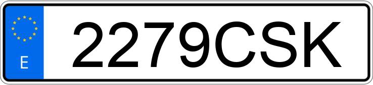 Numer rejestracyjny 2279CSK posiada AUDI A4