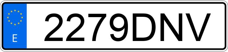 Numer rejestracyjny 2279DNV posiada HONDA ACCORD