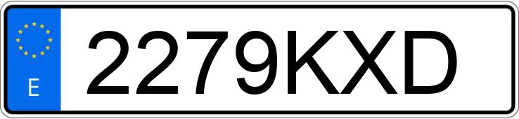 Numer rejestracyjny 2279KXD posiada PEUGEOT PARTNER Numer rejestracyjny 2279KXD posiada PEUGEOT PARTNER