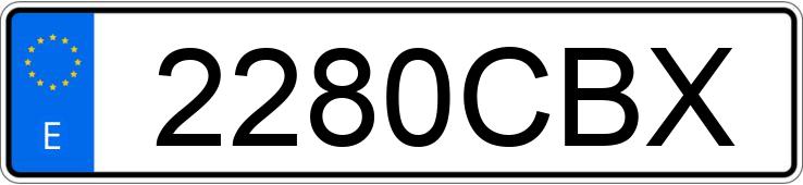 Numer rejestracyjny 2280CBX posiada MITSUBISHI MONTERO Numer rejestracyjny 2280CBX posiada MITSUBISHI MONTERO