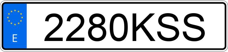 Numer rejestracyjny 2280KSS posiada DACIA DOKKER