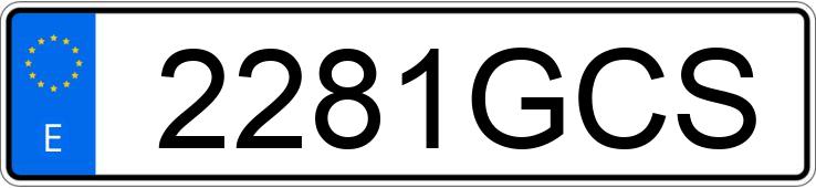 Numer rejestracyjny 2281GCS posiada VOLKSWAGEN CRAFTER