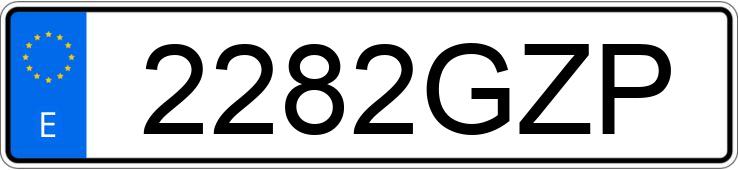 Numer rejestracyjny 2282GZP posiada AUDI Q5
