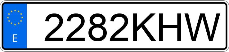 Numer rejestracyjny 2282KHW posiada VOLKSWAGEN PASSAT