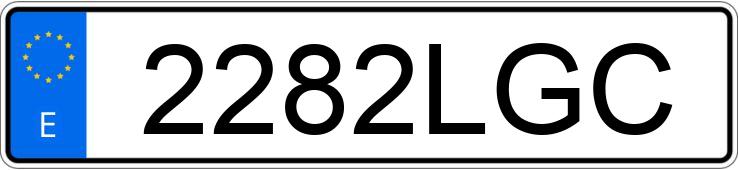 Numer rejestracyjny 2282LGC posiada MERCEDES C (205)