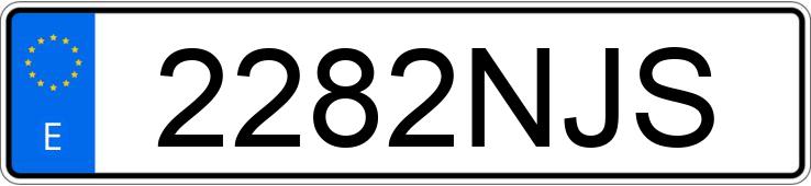 Numer rejestracyjny 2282NJS posiada KIA SPORTAGE