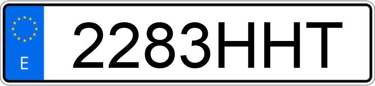 Numer rejestracyjny 2283HHT posiada DACIA DUSTER