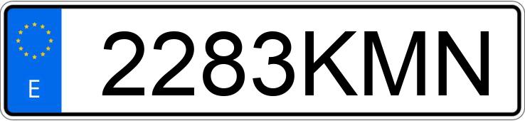 Numer rejestracyjny 2283KMN posiada BMW SERIE 3