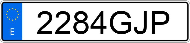 Numer rejestracyjny 2284GJP posiada BMW SERIE 3