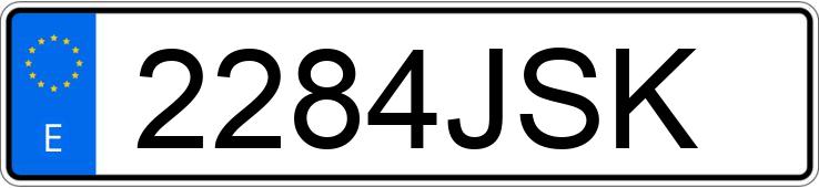 Numer rejestracyjny 2284JSK posiada AUDI A4 Numer rejestracyjny 2284JSK posiada AUDI A4