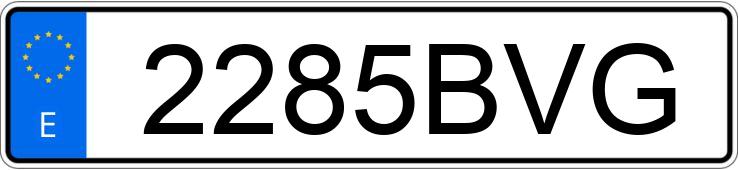 Numer rejestracyjny 2285BVG posiada CITROEN SAXO