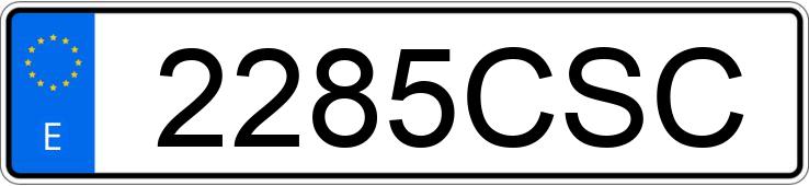 Numer rejestracyjny 2285CSC posiada MERCEDES CLK (208-209)