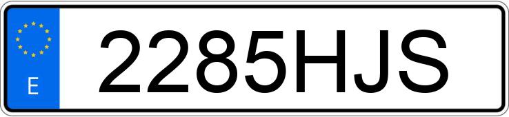 Numer rejestracyjny 2285HJS posiada HYUNDAI I20