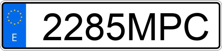 Numer rejestracyjny 2285MPC posiada BMW SERIE 3