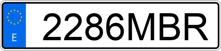 Numer rejestracyjny 2286MBR posiada BMW X4