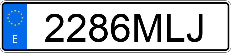 Numer rejestracyjny 2286MLJ posiada MERCEDES V (638-639-447)