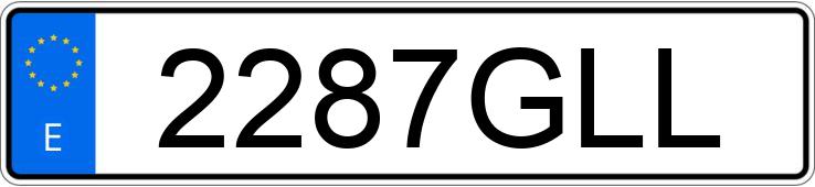 Numer rejestracyjny 2287GLL posiada MERCEDES C (204)
