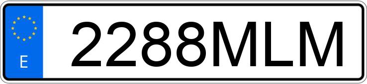 Numer rejestracyjny 2288MLM posiada CUPRA LEON