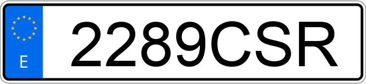 Numer rejestracyjny 2289CSR posiada BMW SERIE 5