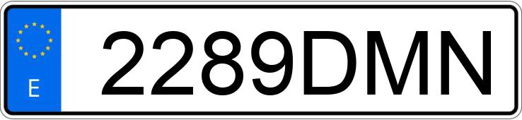 Numer rejestracyjny 2289DMN posiada VOLKSWAGEN NEW BEETLE