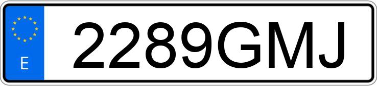 Numer rejestracyjny 2289GMJ posiada TOYOTA AYGO