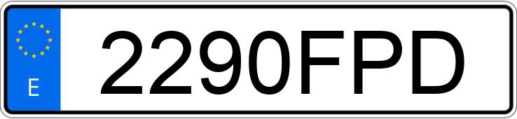 Numer rejestracyjny 2290FPD posiada AUDI A4