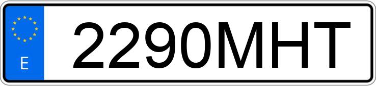 Numer rejestracyjny 2290MHT posiada TESLA MODEL 3