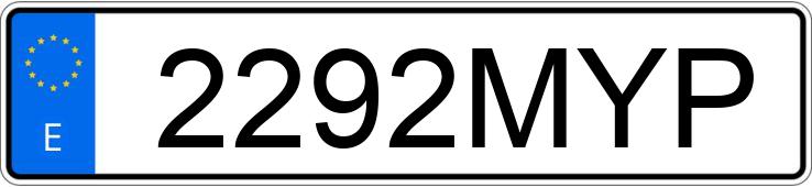 Numer rejestracyjny 2292MYP posiada KYMCO SKYTOWN