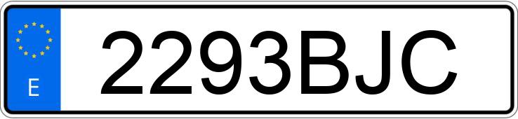 Numer rejestracyjny 2293BJC posiada AUDI A4