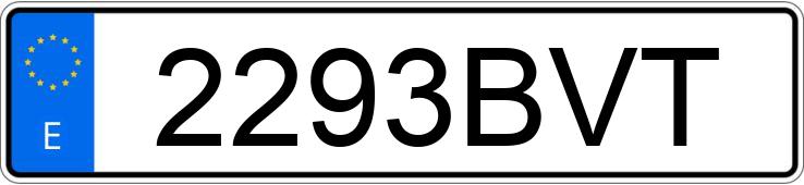 Numer rejestracyjny 2293BVT posiada NISSAN PRIMERA