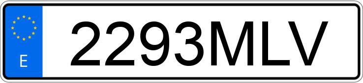Numer rejestracyjny 2293MLV posiada OPEL ASTRA