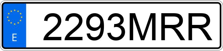 Numer rejestracyjny 2293MRR posiada HONDA CB 500