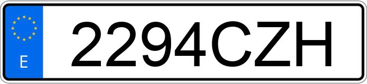 Numer rejestracyjny 2294CZH posiada RENAULT SCENIC