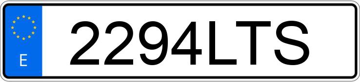 Numer rejestracyjny 2294LTS posiada MERCEDES A (177)