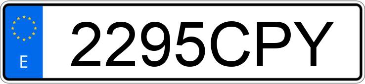 Numer rejestracyjny 2295CPY posiada SEAT IBIZA