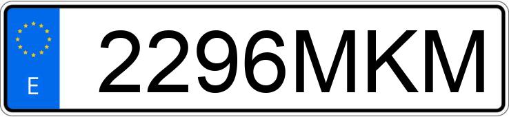 Numer rejestracyjny 2296MKM posiada VOLKSWAGEN T-ROC