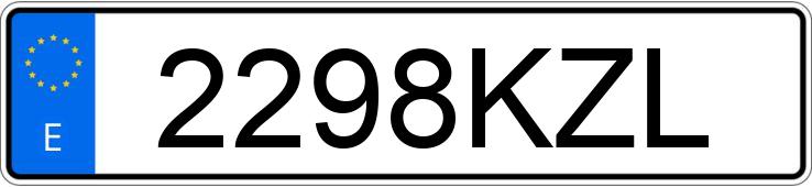 Numer rejestracyjny 2298KZL posiada FERRARI 458