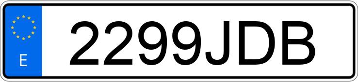 Numer rejestracyjny 2299JDB posiada FORD FOCUS