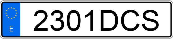 Numer rejestracyjny 2301DCS posiada HONDA VT 125 C